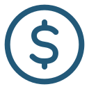 Circle Dollar Sign Blue Circle Dollar Sign Blue