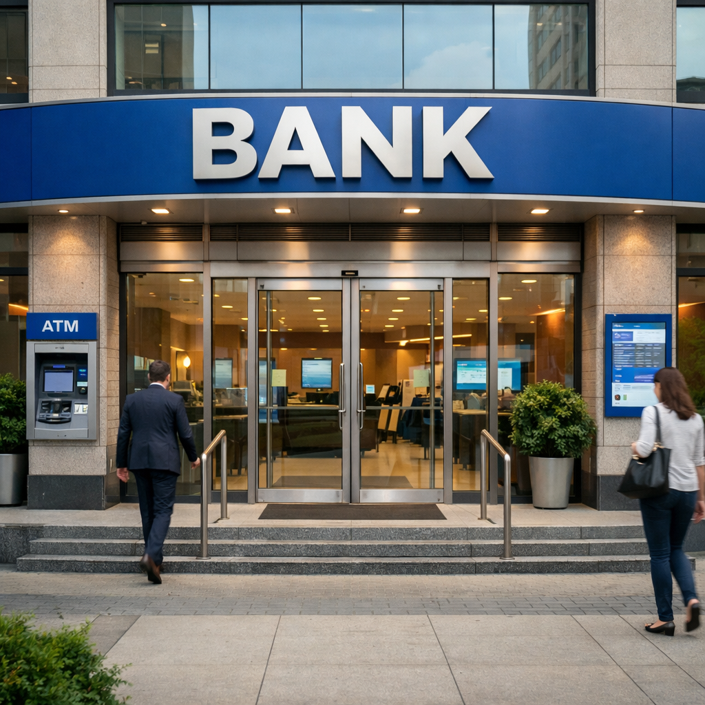Bank Office Exterior-1